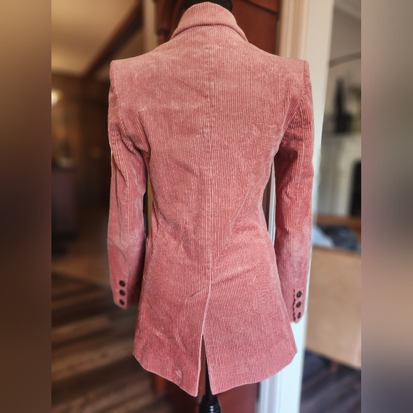 Paris Atelier & other stories jacket, size 2, salmon corduroy - Picture 3 of 4
